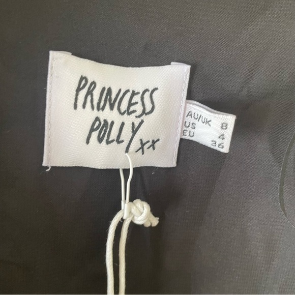 Princess Polly Marty Long Sleeve Mini Dress Black Floral - Picture 6 of 8